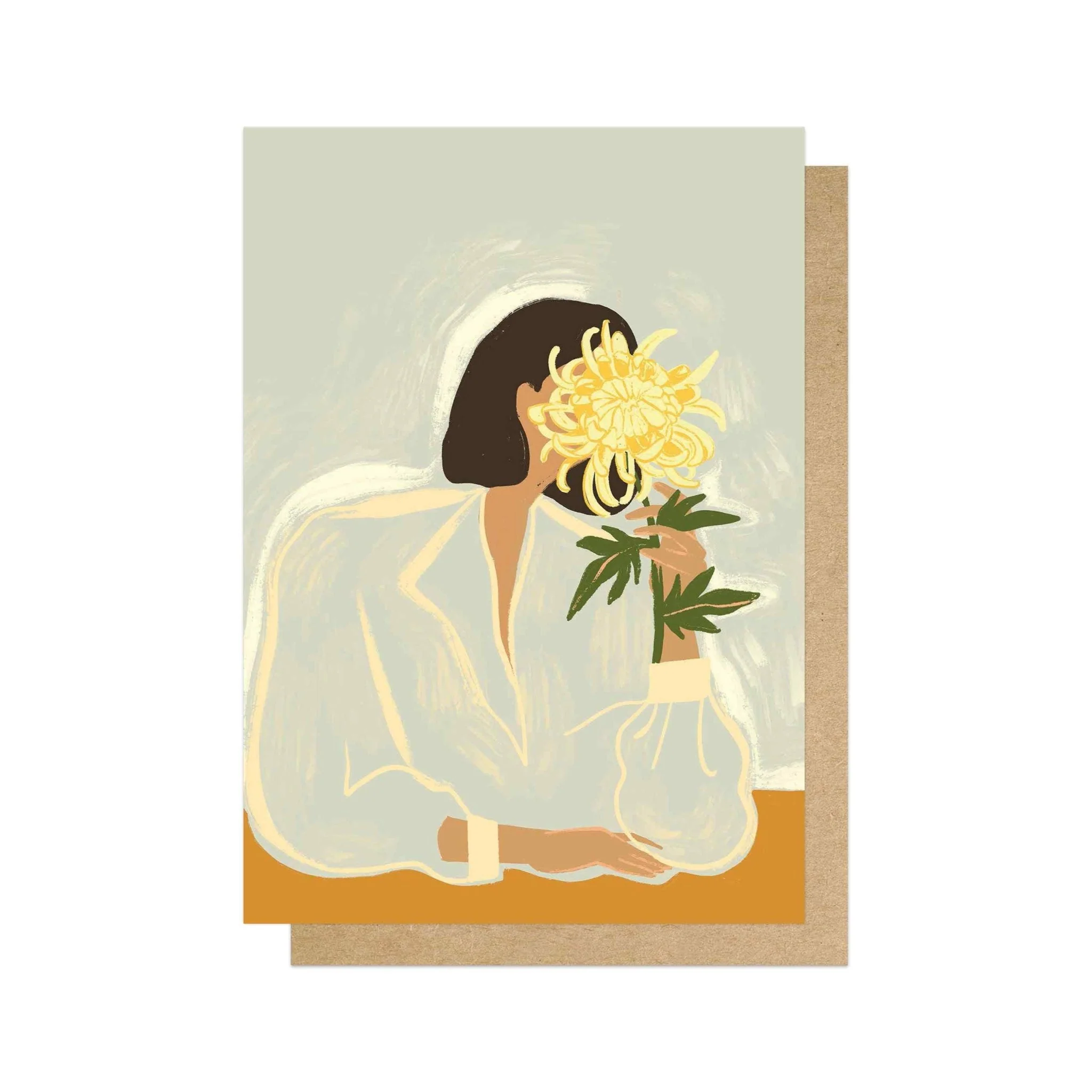 Chrysanthemum Greetings Card