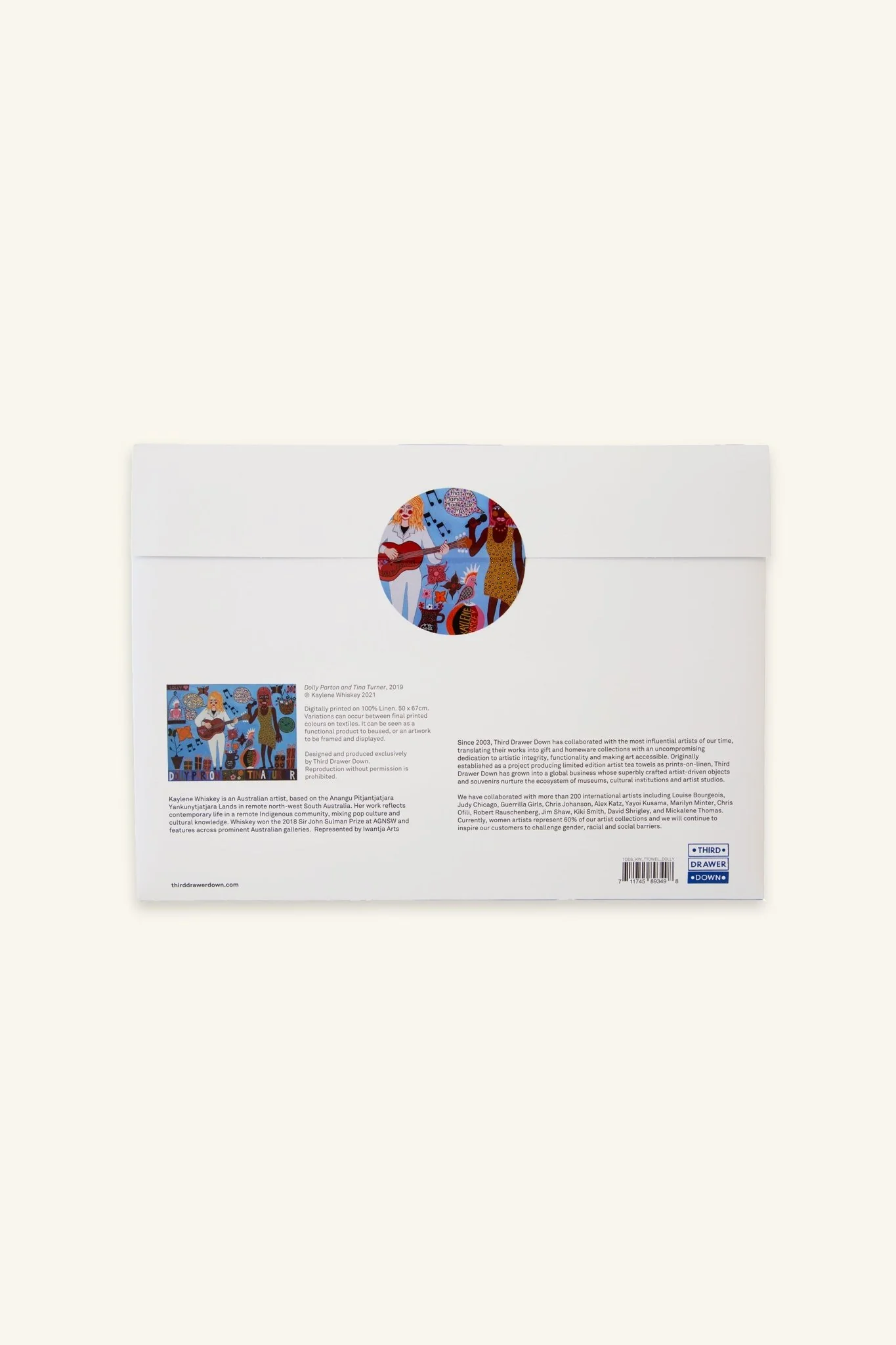 Dolly Parton and Tina Turner Tea Towel x Kaylene Whiskey - Image 2