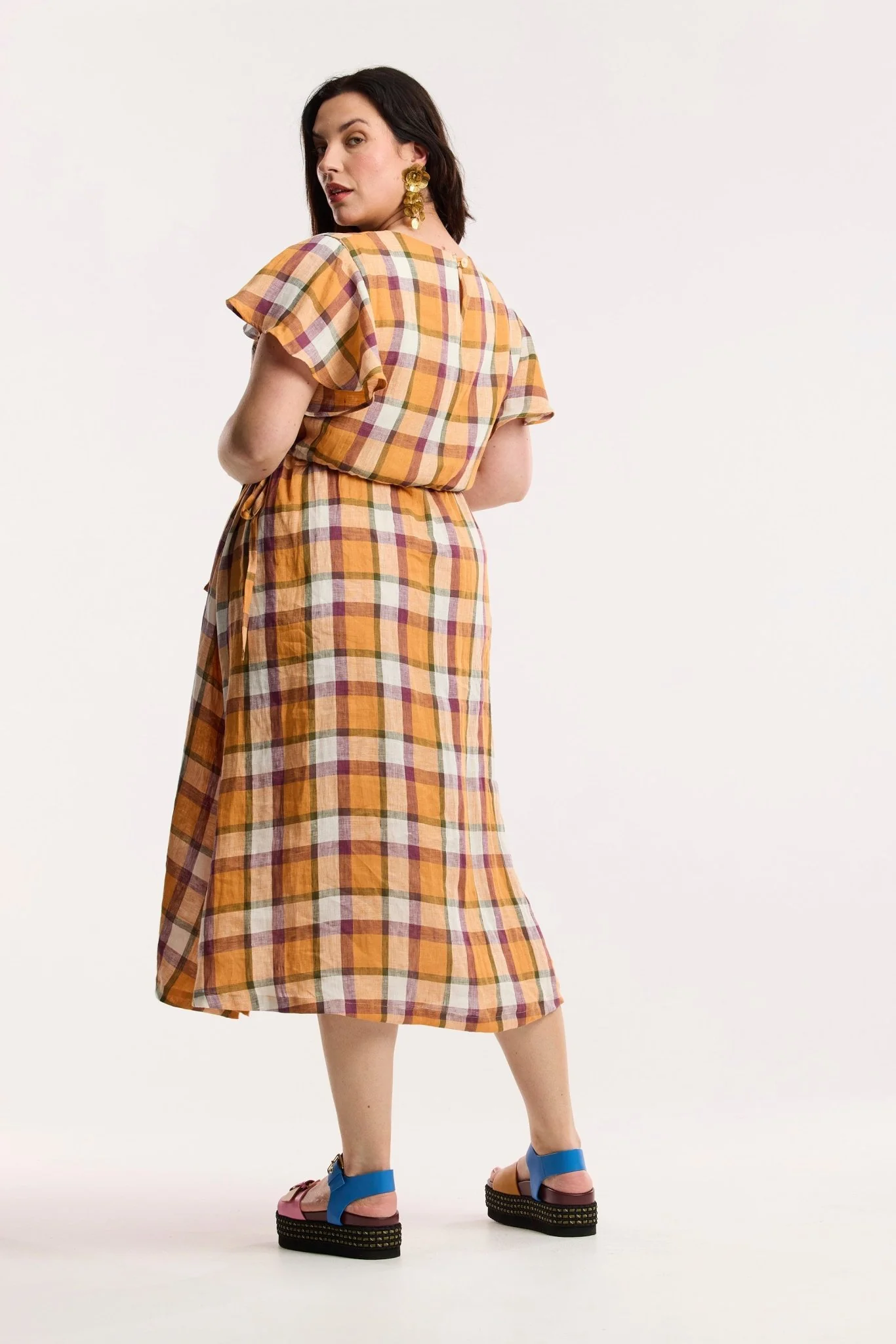 Evermore Check Swing Dress - Image 5