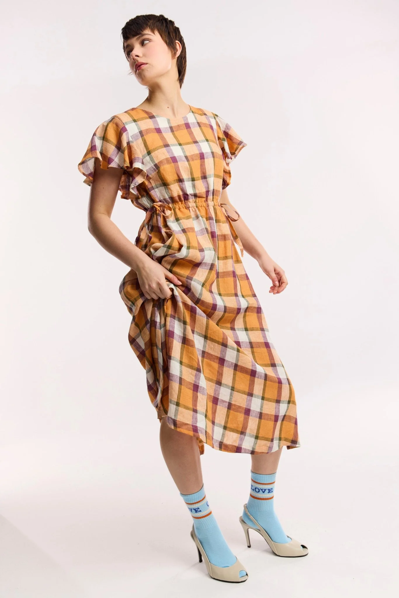 Evermore Check Swing Dress - Image 7