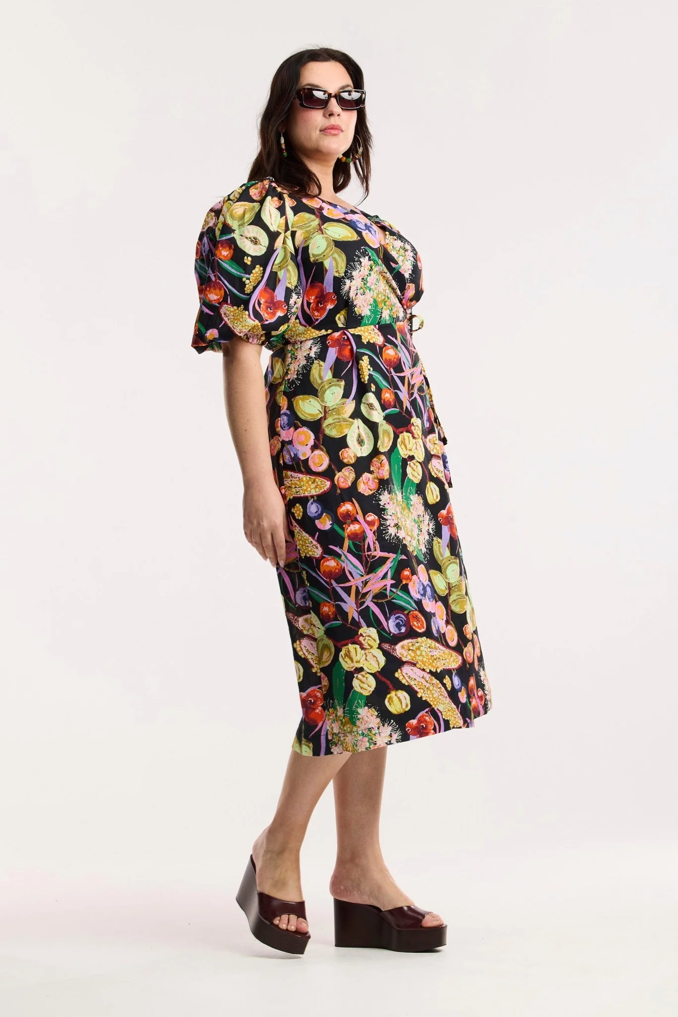 Fruit Of The Land Wrap Dress - Image 3
