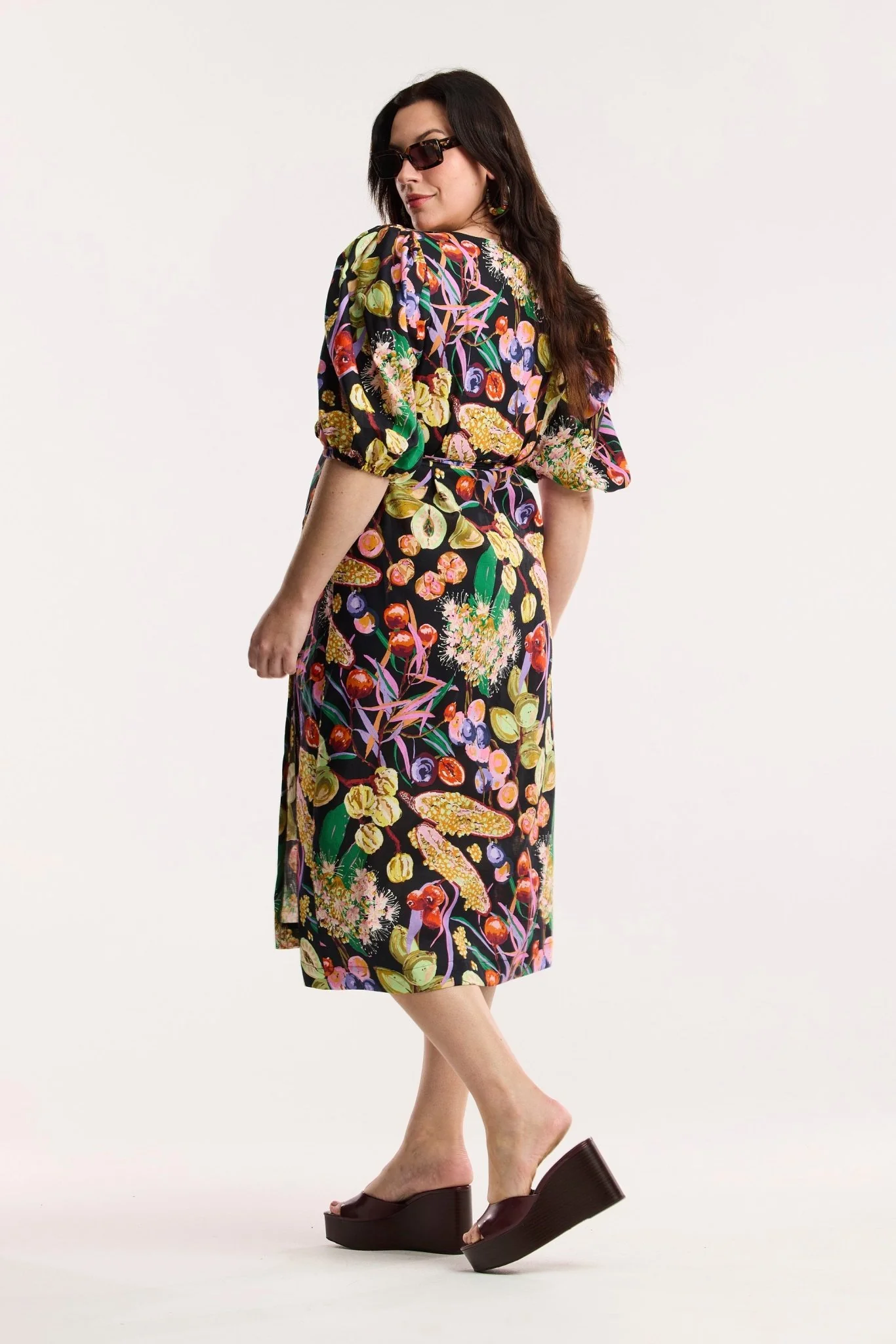 Fruit Of The Land Wrap Dress - Image 4