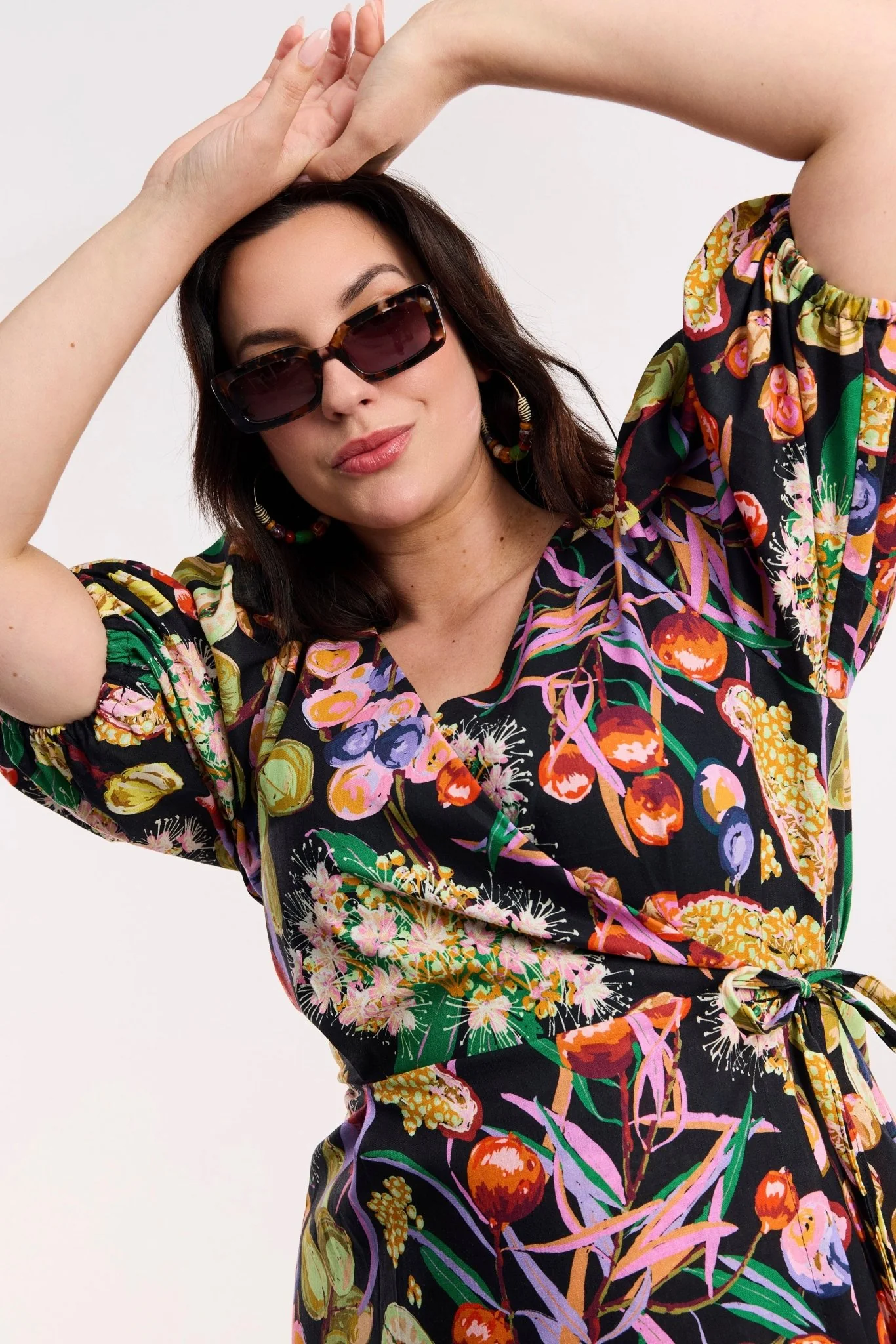 Fruit Of The Land Wrap Dress - Image 5
