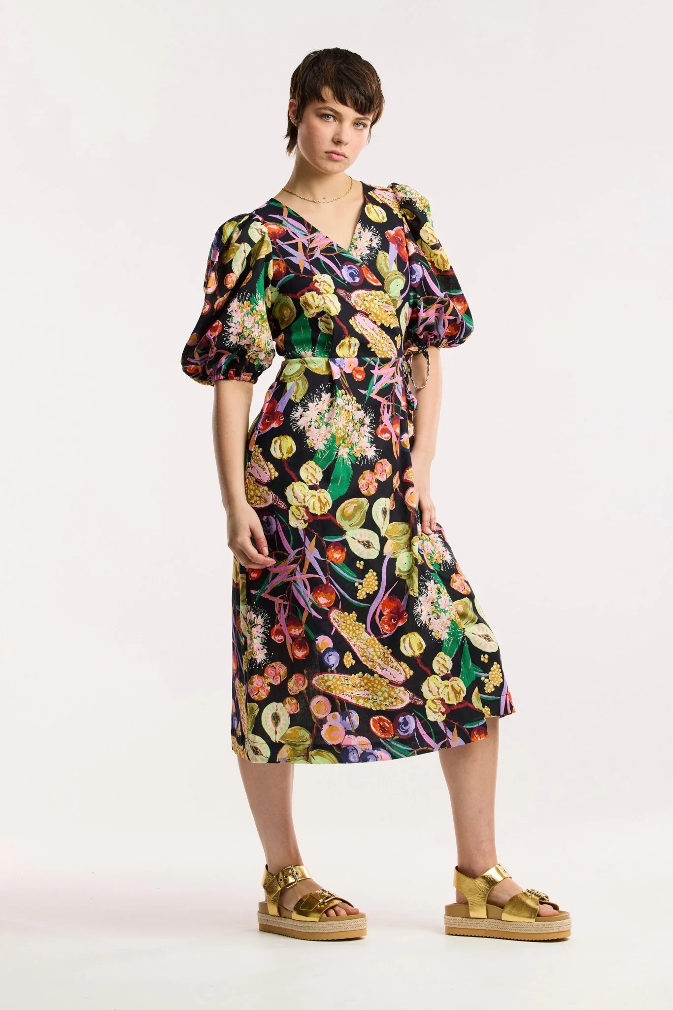 Fruit Of The Land Wrap Dress - Image 8