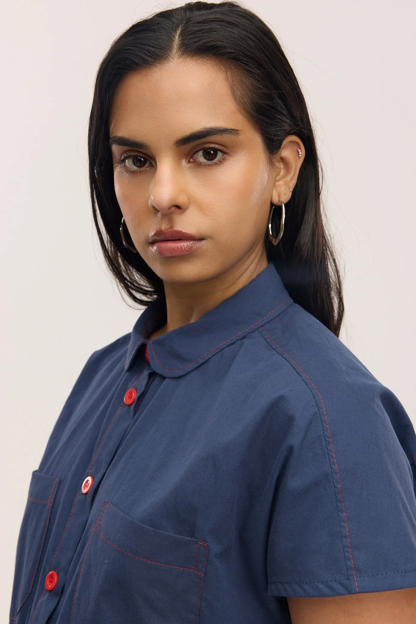 Heartline Hoop Earring - Image 3