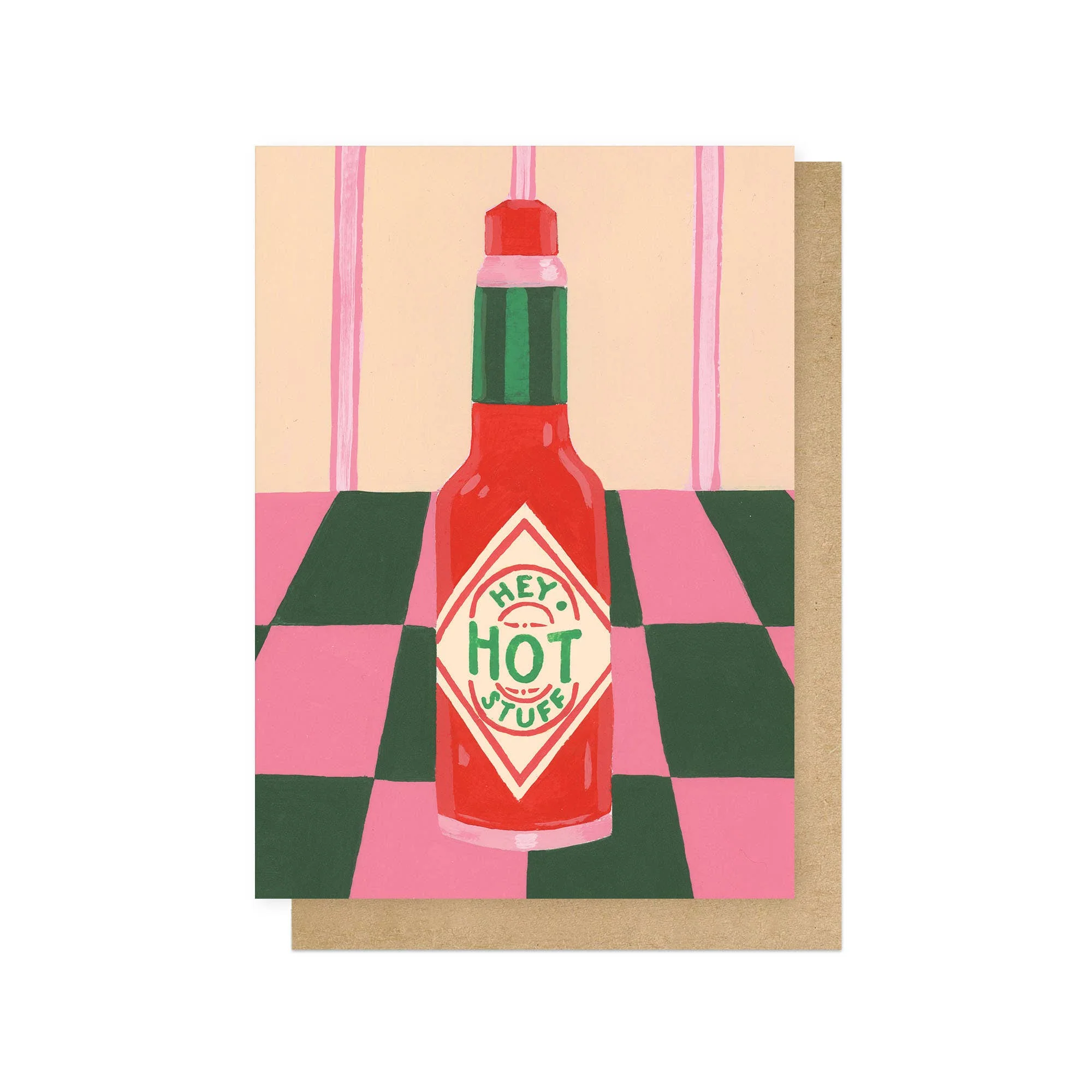 Hey Hot Stuff Greetings Card