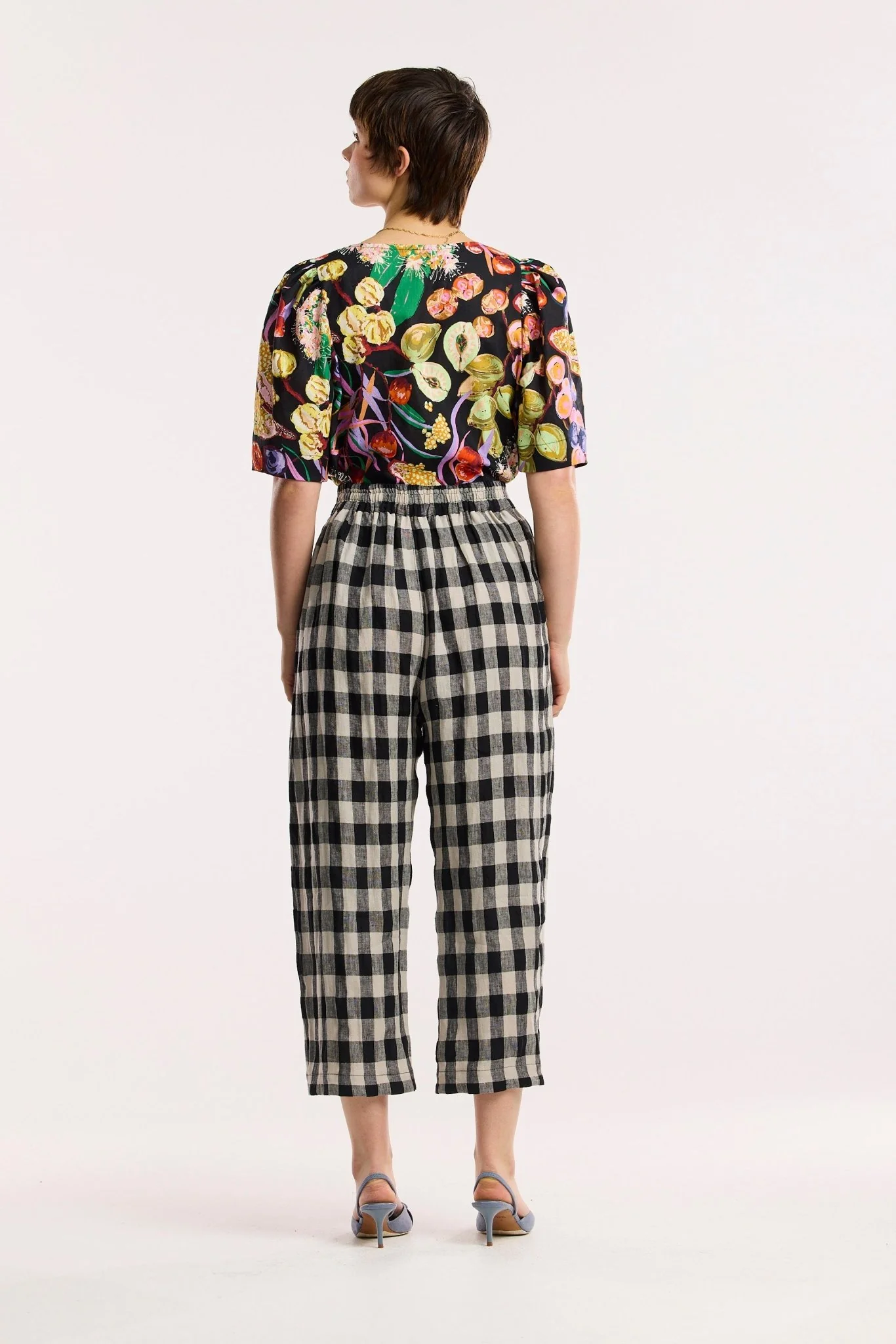 Laneway Check Barrel Leg Pant - Image 10