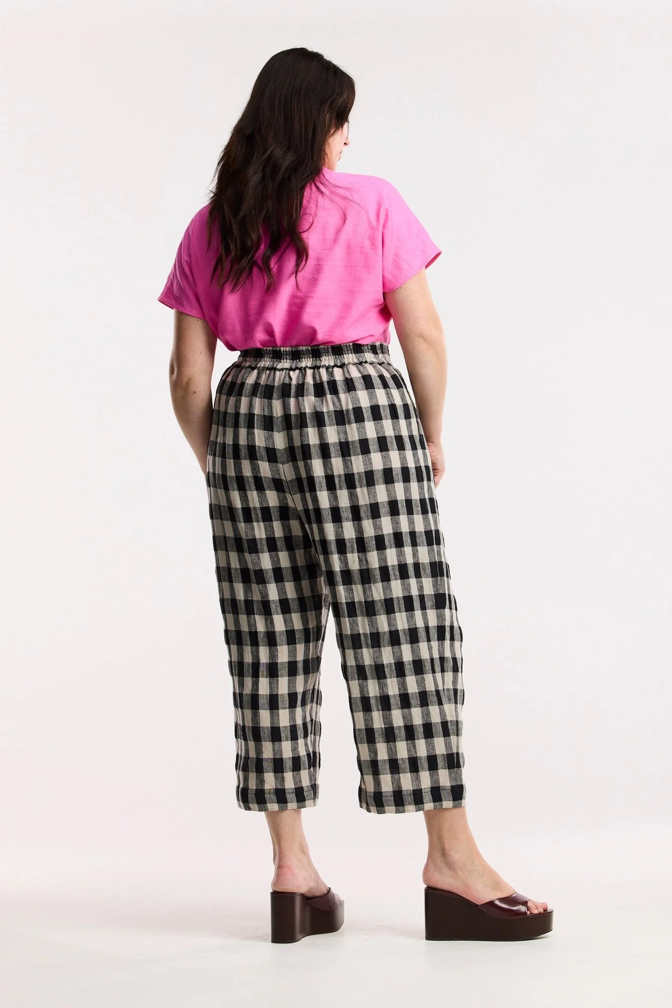 Laneway Check Barrel Leg Pant - Image 4