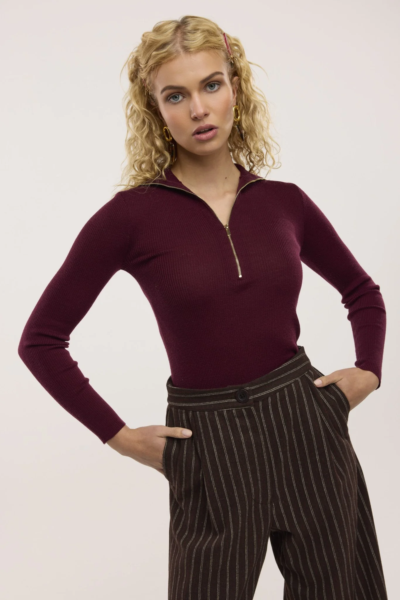 Merino Traveller Zip Roll Neck - Image 11