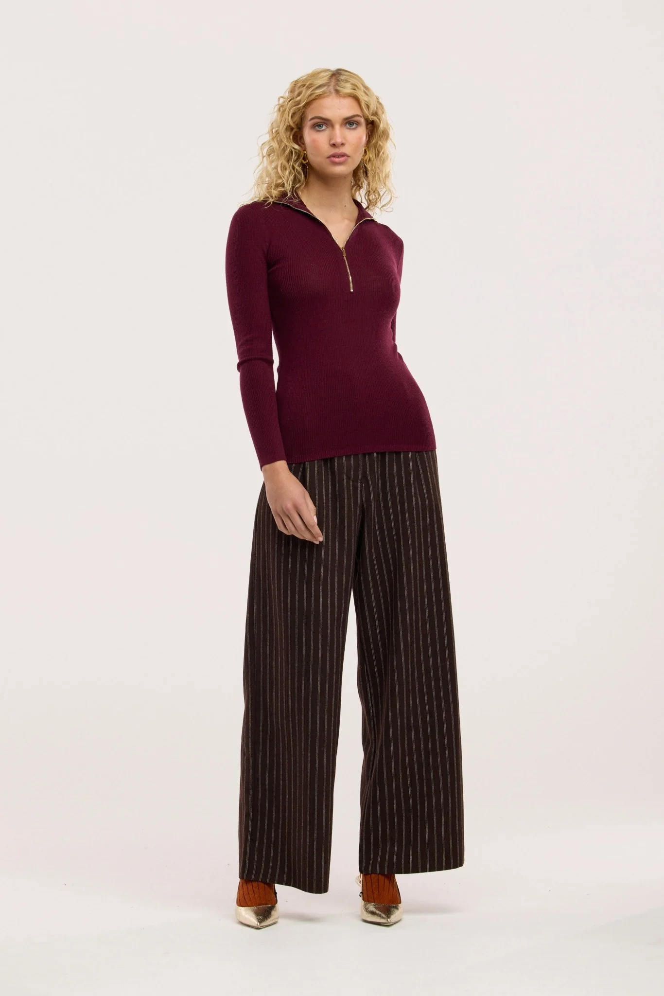 Merino Traveller Zip Roll Neck - Image 3