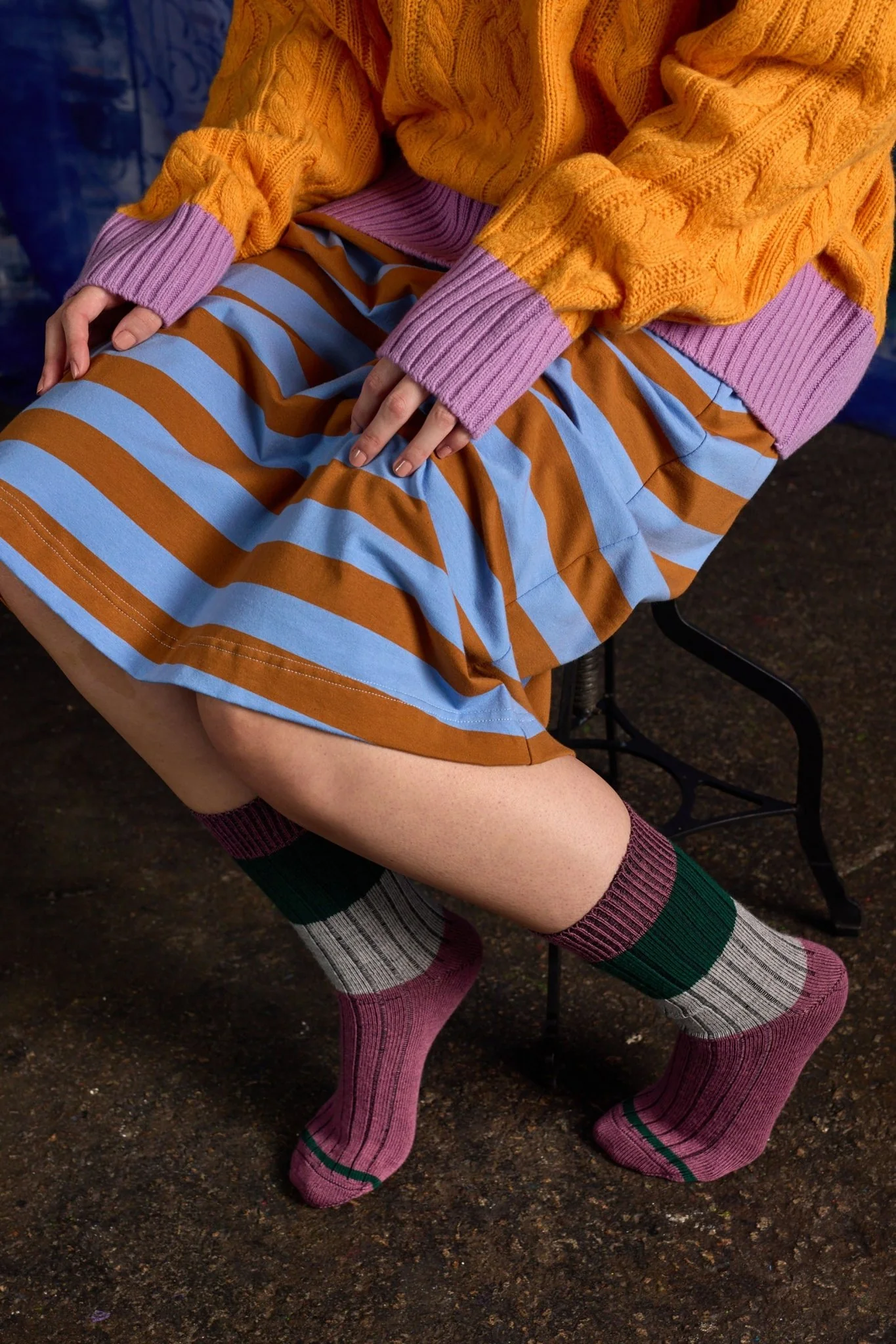 Tightology Chunky Rib Merino Sock - Image 3