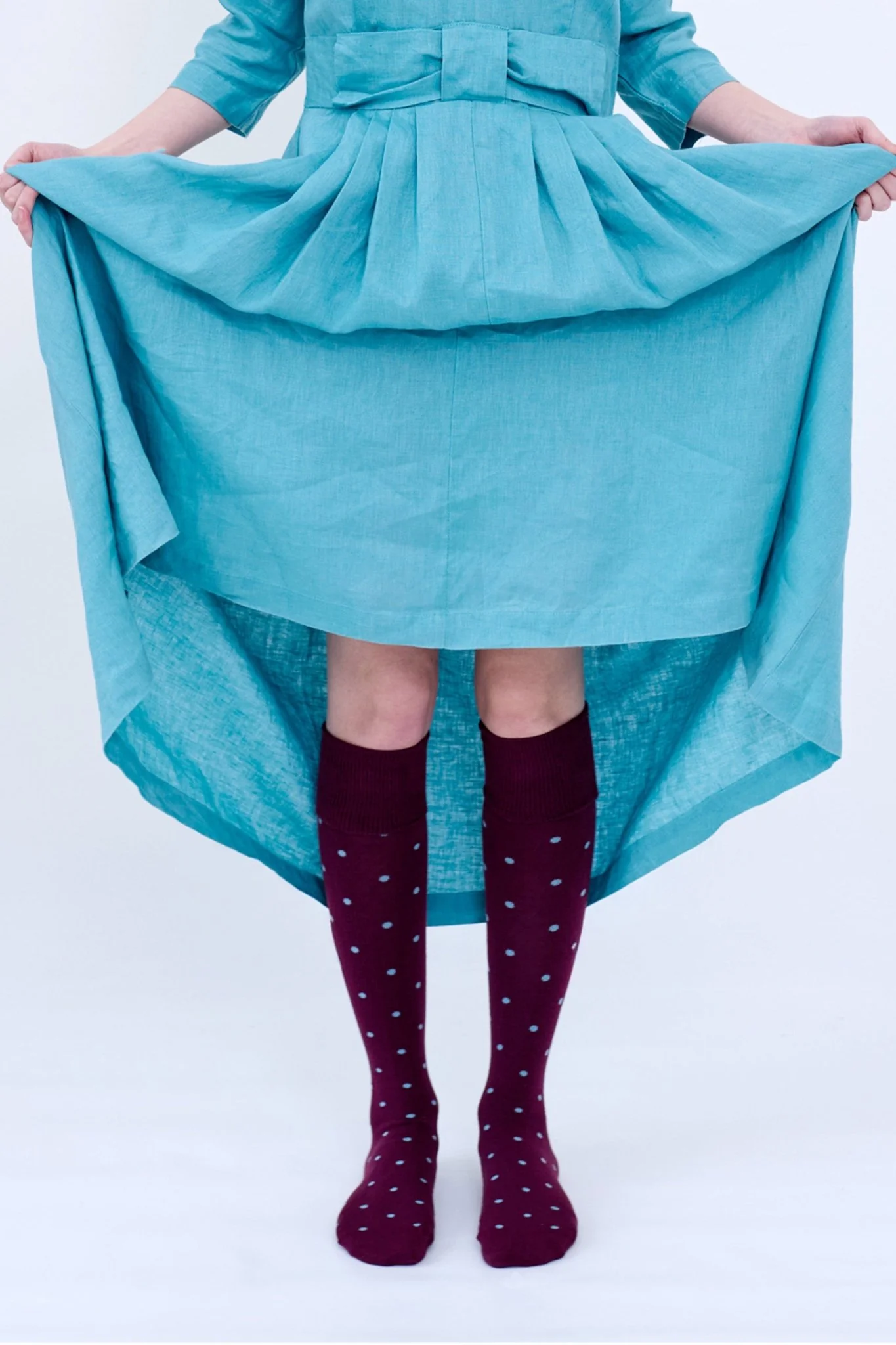 Tightology Dotty Long Cotton Sock - Image 2