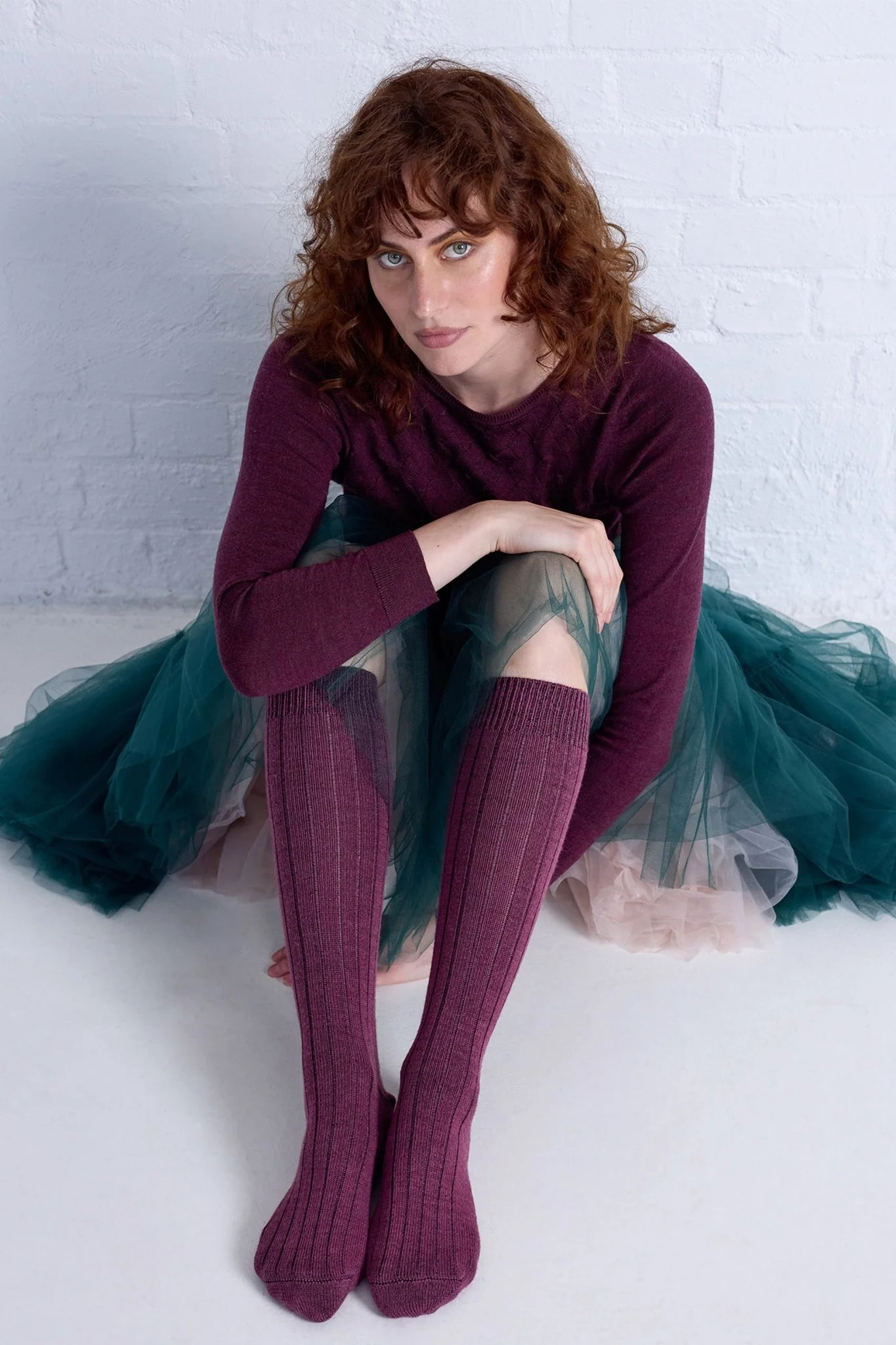 Tightology Long Rib Merino Sock - Image 2