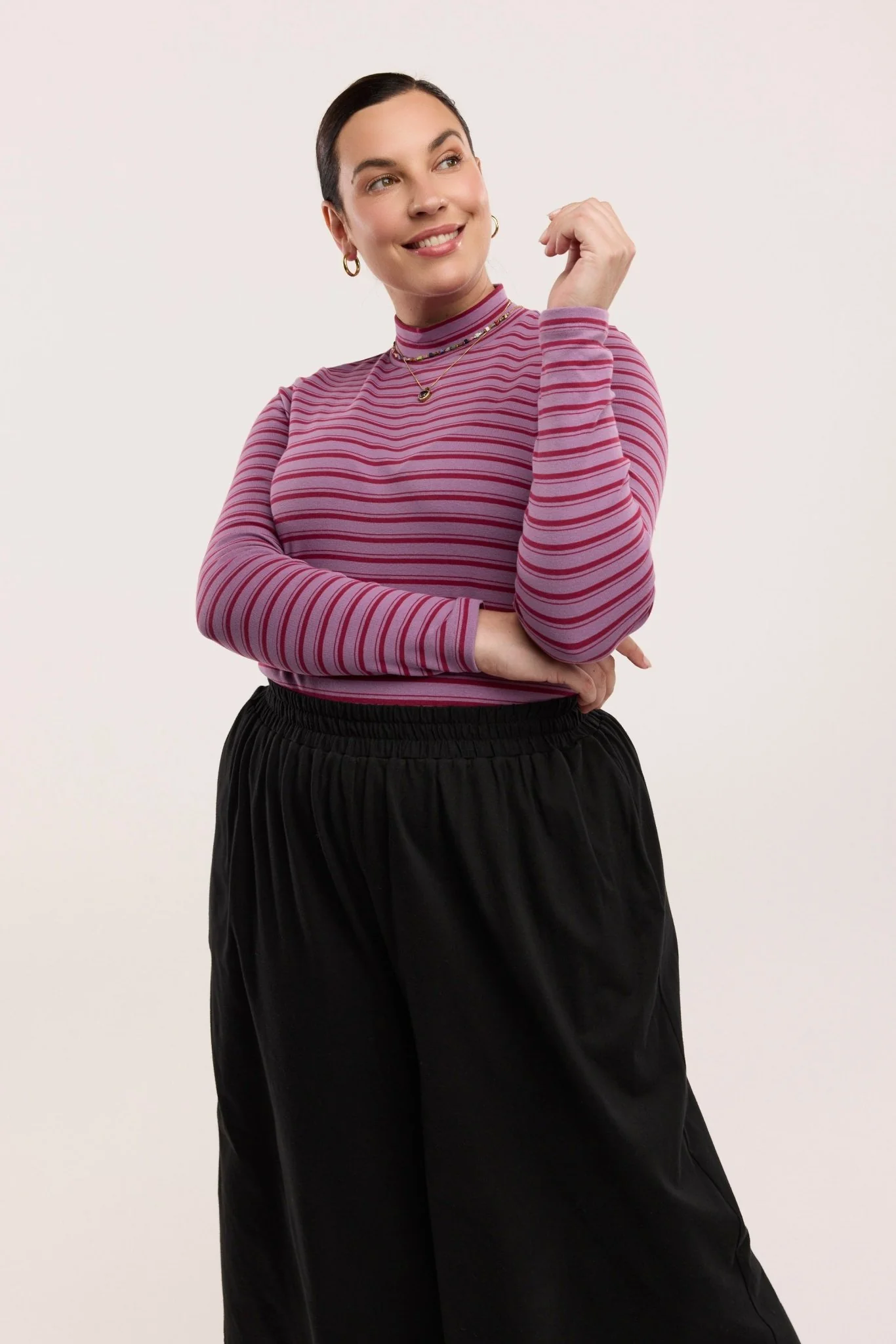 Traveller Rib Mock Neck Top - Image 7