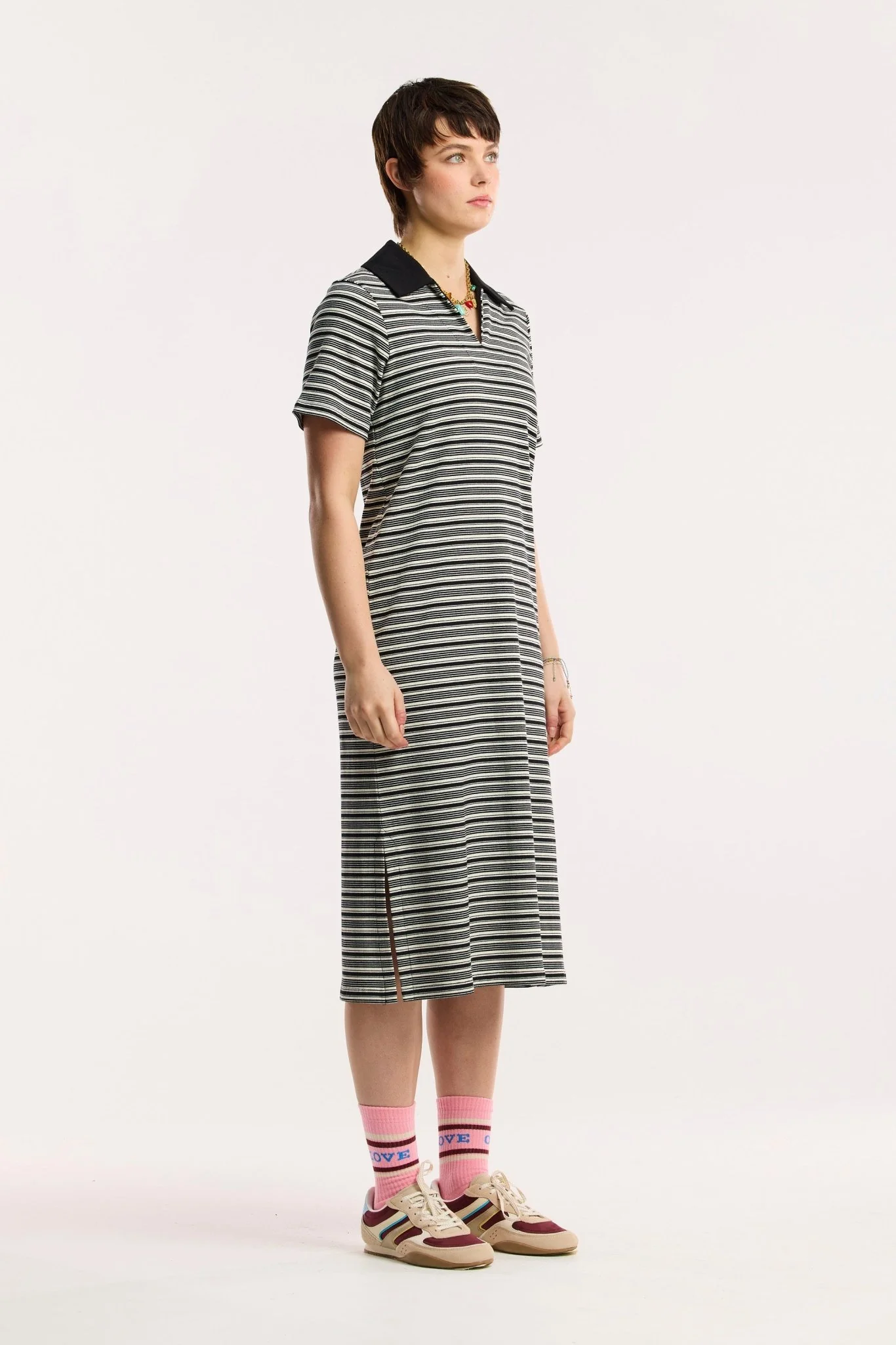 Traveller Rib Polo Dress - Image 5