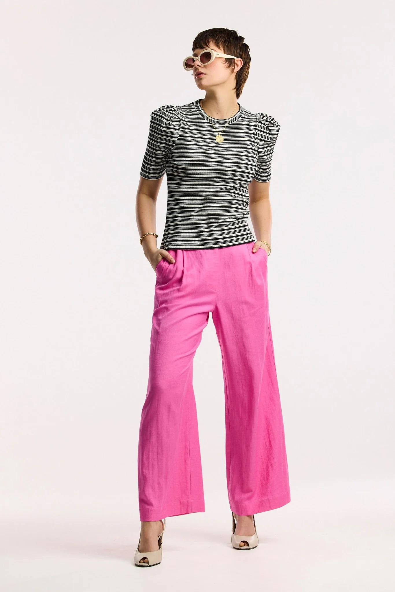 Traveller Rib Puff Sleeve Tee - Image 3