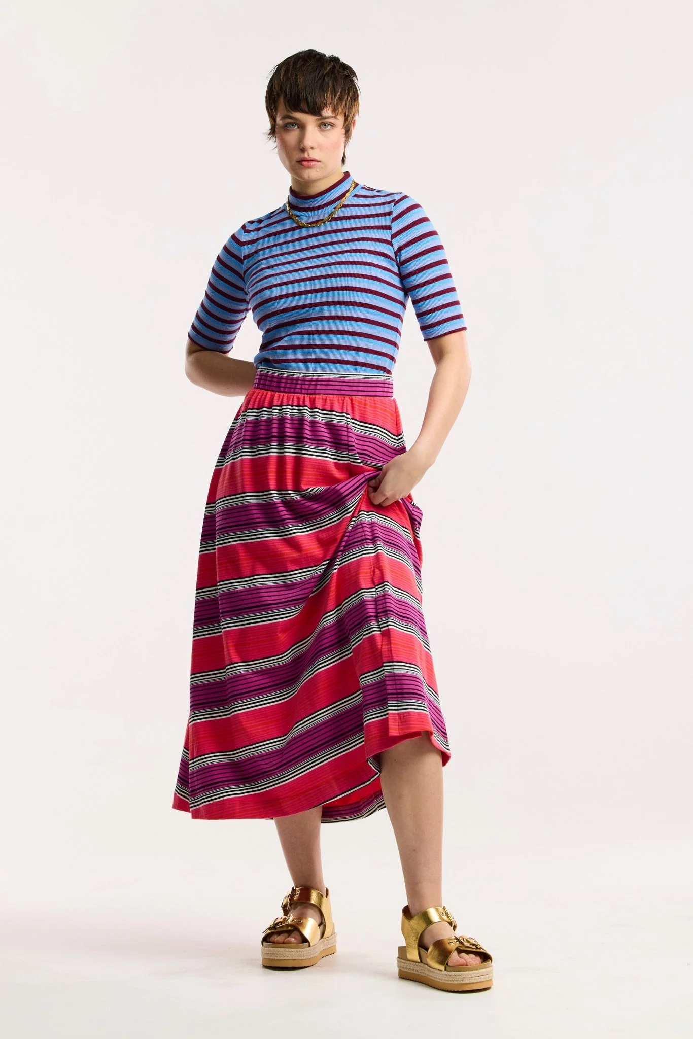 Traveller Stripe Skirt - Image 6