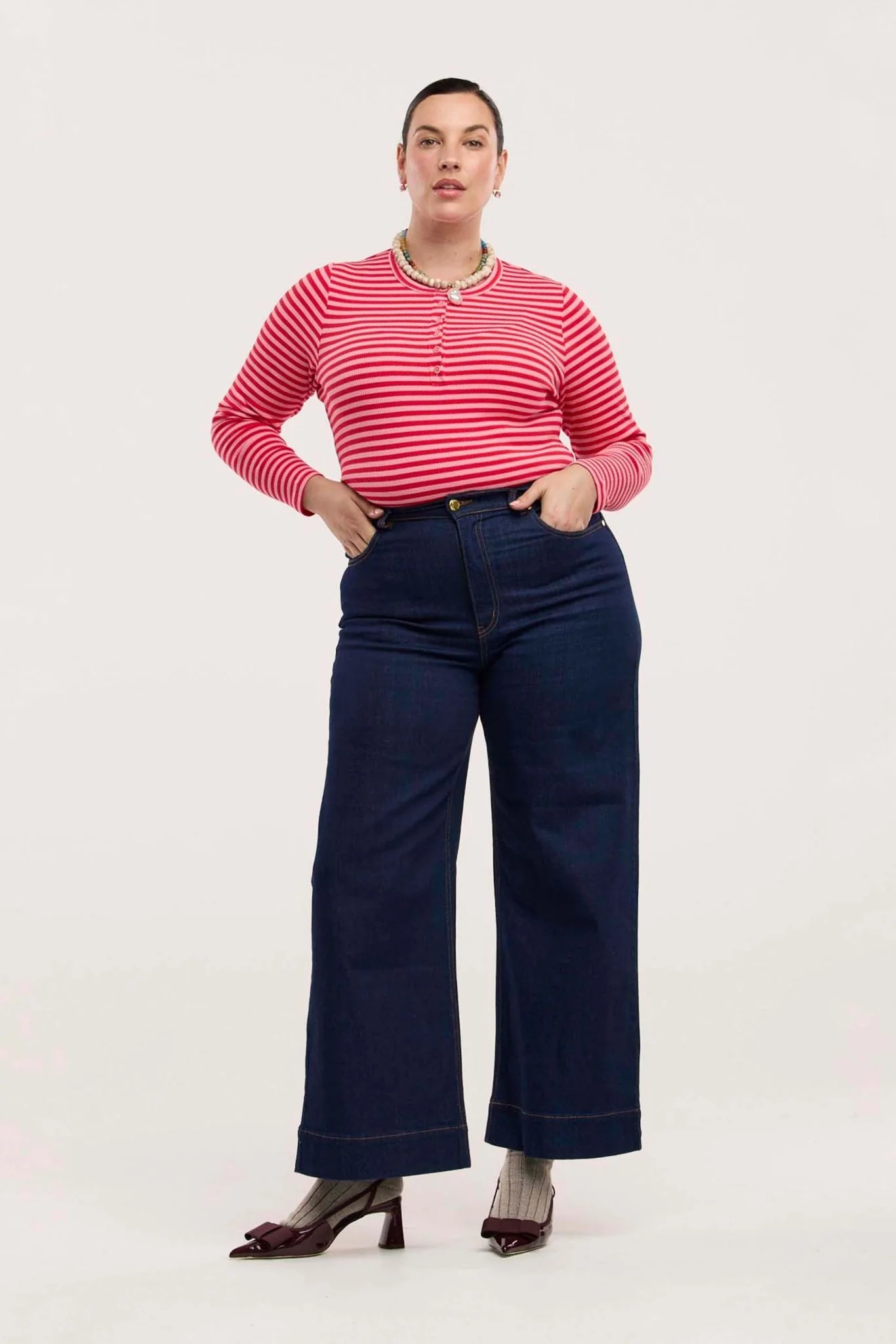 Traveller Waffle Henley Top - Image 7