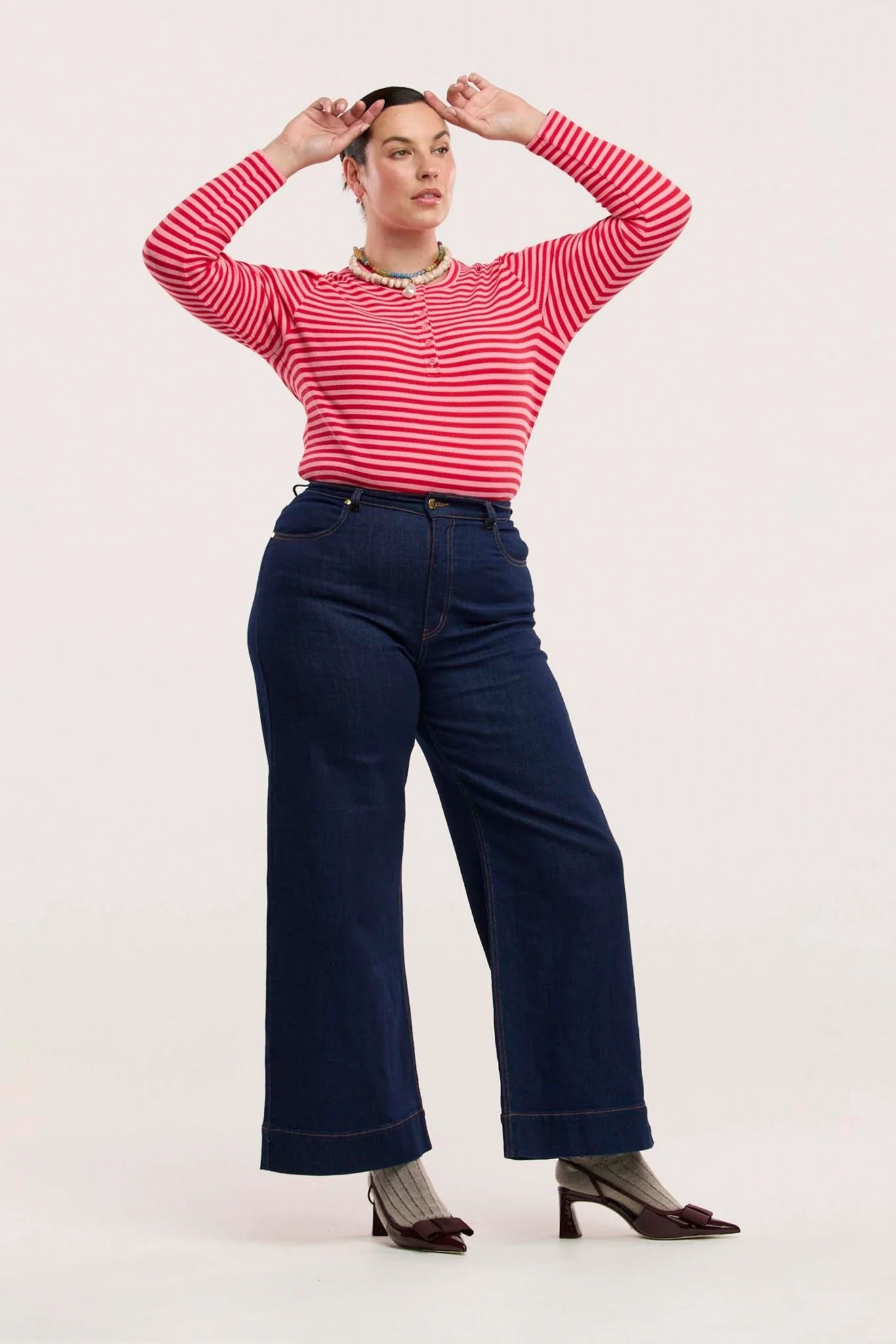 Traveller Waffle Henley Top - Image 8