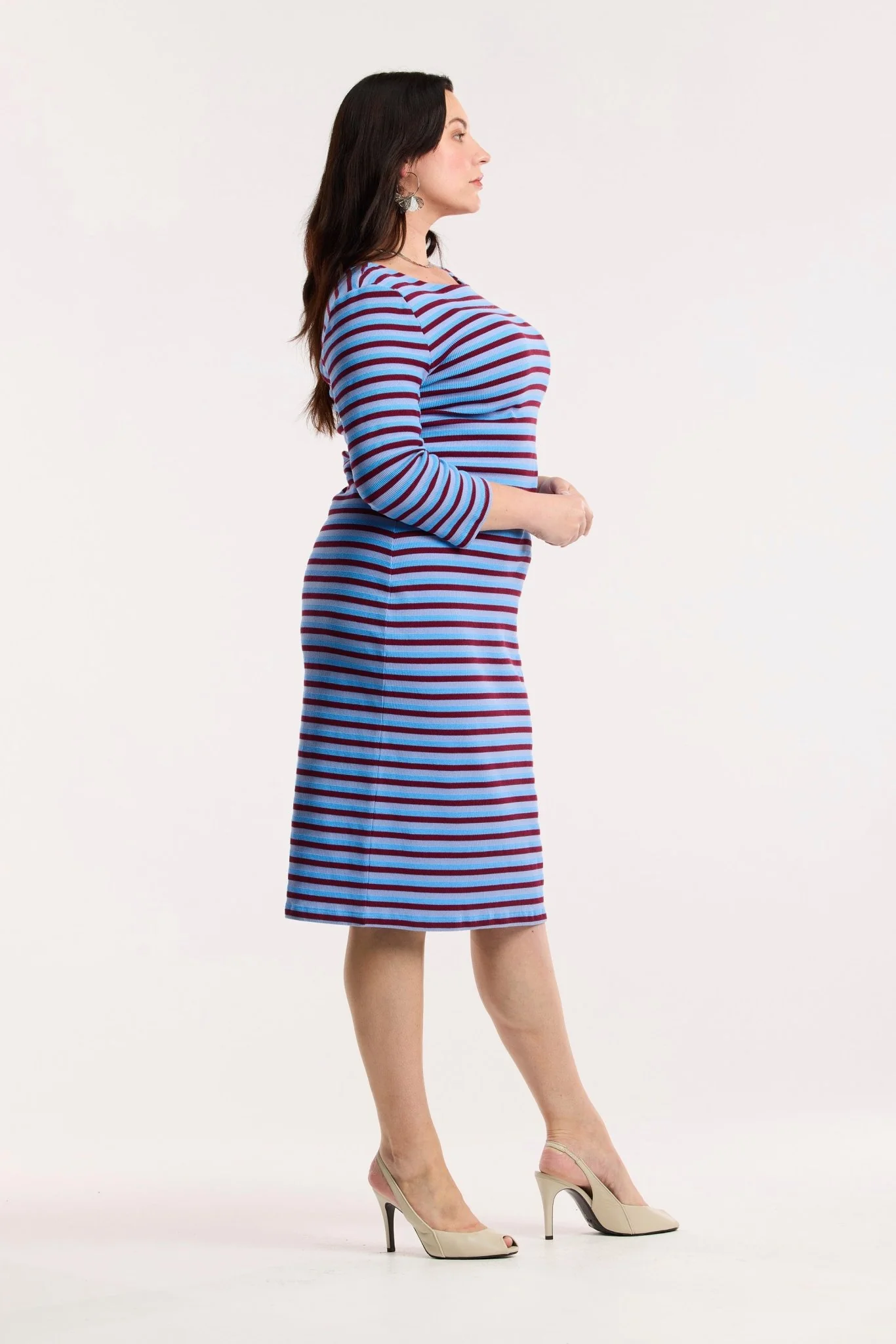 Traveller Waffle Stripe Contour Dress - Image 8