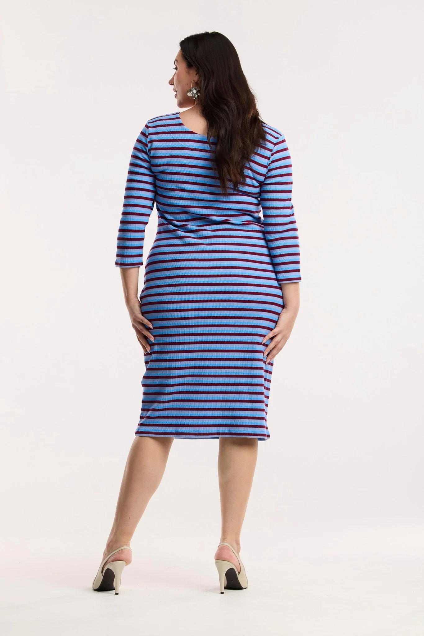 Traveller Waffle Stripe Contour Dress - Image 9