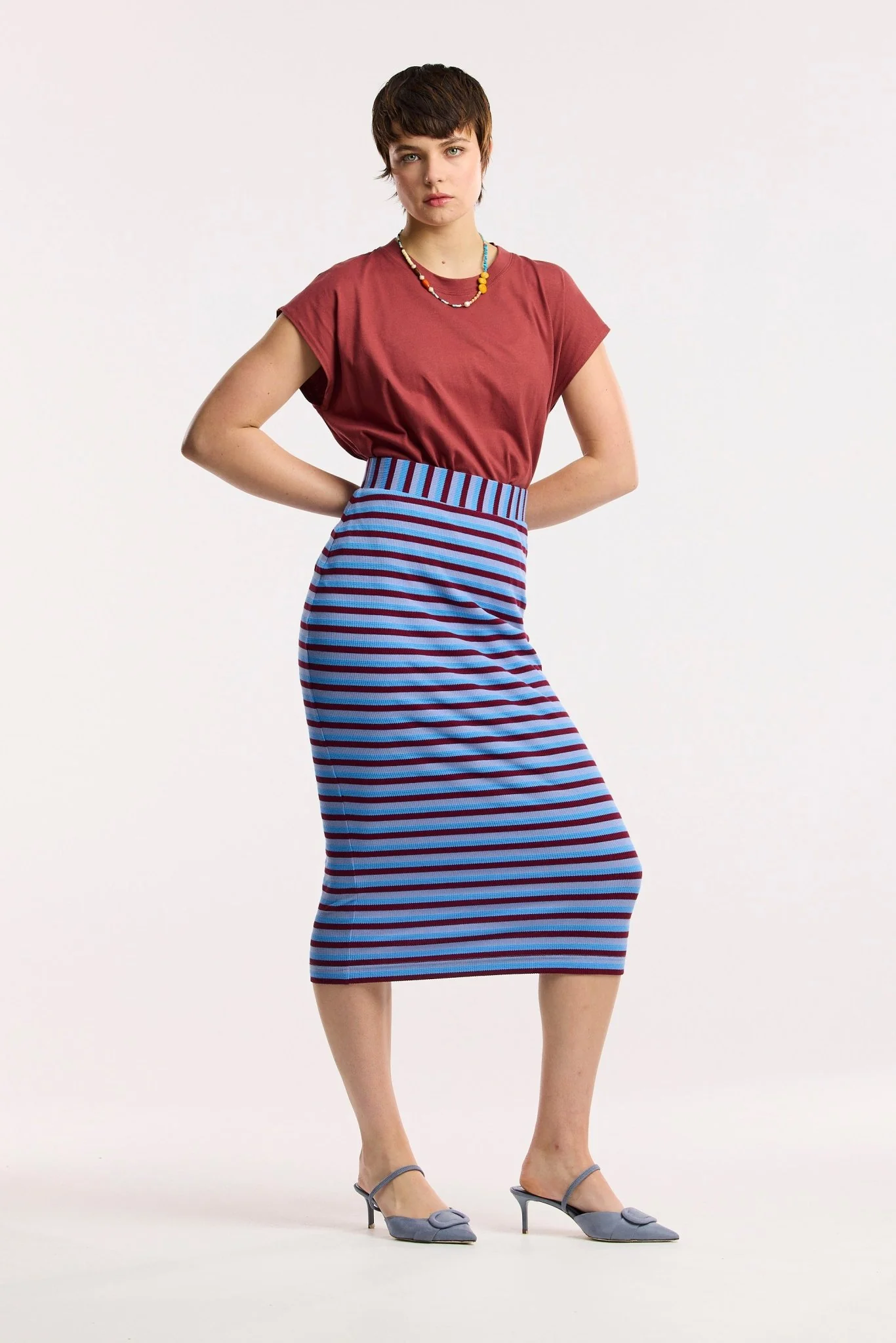 Traveller Waffle Stripe Tube Skirt - Image 4