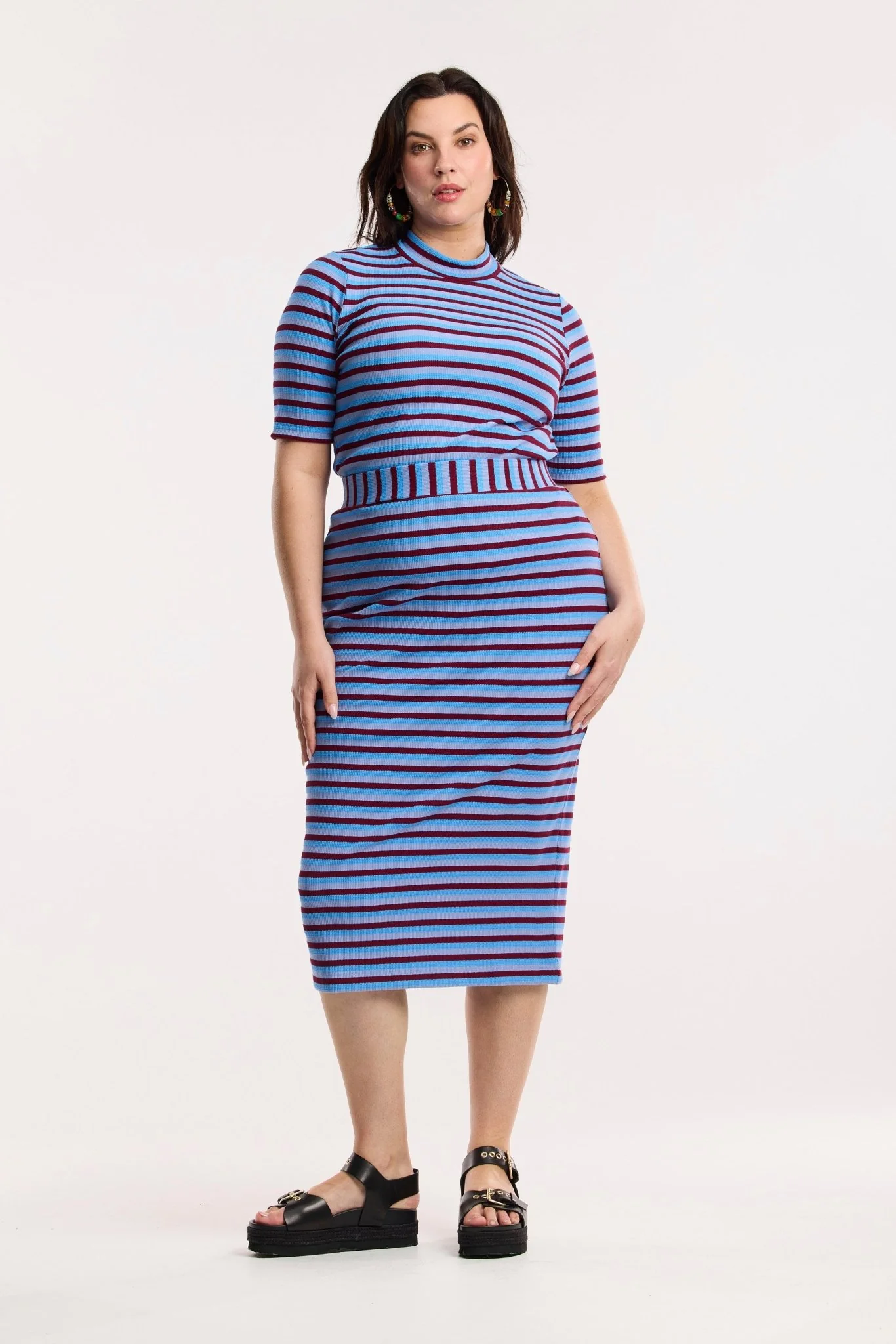 Traveller Waffle Stripe Tube Skirt - Image 6