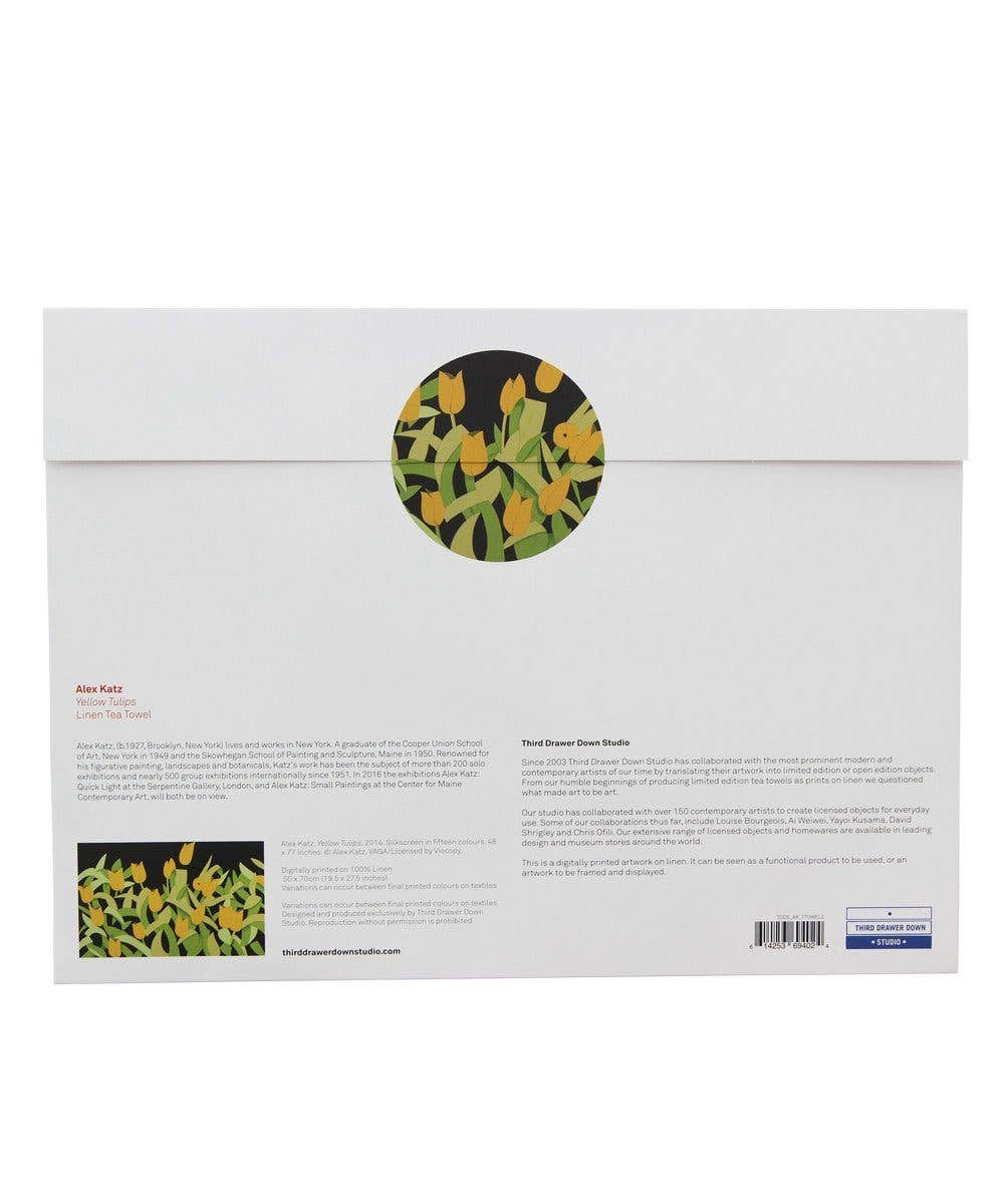 Tulips Linen Tea Towel x Alex Katz - Image 3